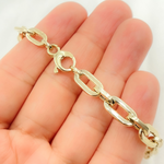Load image into Gallery viewer, 568883GBracelet. 14K Yellow Hollow Gold Flat Paperclip Bracelet