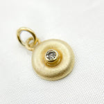 Load image into Gallery viewer, Diamond Sterling Silver Round Charm