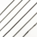 Load image into Gallery viewer, Shop now Black Rhodium Sterling Silver Wheat Chain
