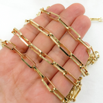 Load image into Gallery viewer, Gold Plated 925 Sterling Silver Diamond Cut Paperclip Chains