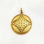 Load image into Gallery viewer, DP284. Diamond Sterling Silver Round Pendant