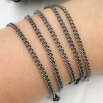 Load image into Gallery viewer, Y1OX. Oxidized Sterling Silver Curb Chain