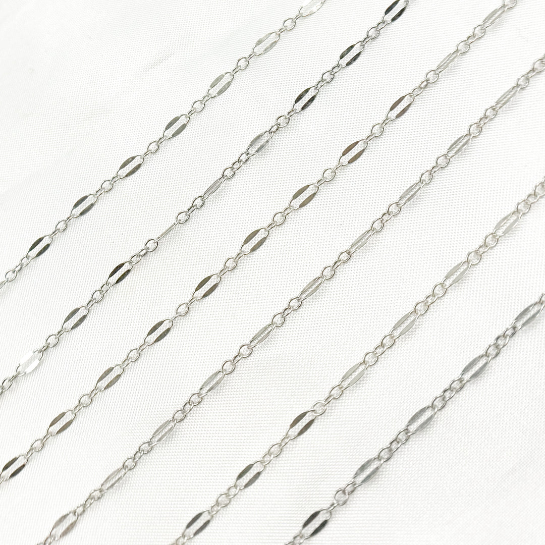 Buy Now Oxidized Sterling Silver Flat Marina Chain