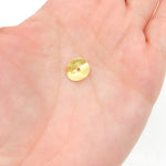 Load image into Gallery viewer, SBGP. 10MM Gold-plated Sterling Silver Brushed Disc Spacer Beads