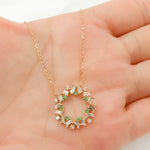 Load image into Gallery viewer, NT402348. 14K Solid Gold Diamond and Gemstone Necklace