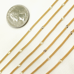 Load image into Gallery viewer, 67S1GF. Gold Filled Satellite Curb Link Chain