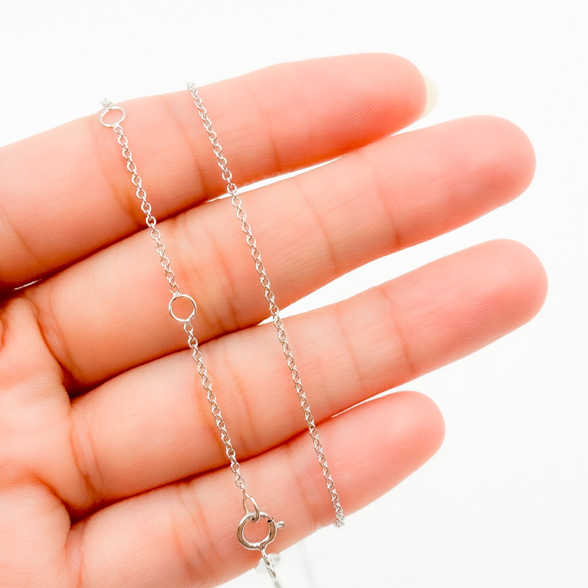 14K Solid Gold Cable Chain with Extender