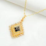 Load image into Gallery viewer, 14K Solid Gold Charm Mix Shape Pendants with Diamonds. KG82