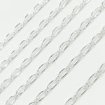 Load image into Gallery viewer, Sterling Silver Smooth Long and Short Link Chain
