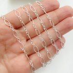Load image into Gallery viewer, 925 Sterling Silver Twisted Oval and Round Link Chain
