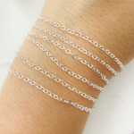 Load image into Gallery viewer, 925 Sterling Silver Flat Cable Link Chain