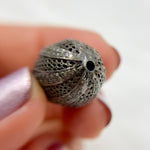 Load image into Gallery viewer, DC1004. Diamond & Sterling Silver Oval Bead