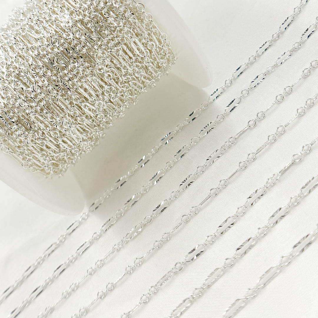 Sterling Silver Diamond Cut Chain