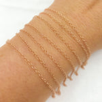 Load image into Gallery viewer, Rose Gold-Filled Smooth Cable Chain