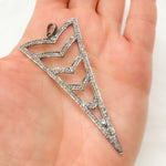 Load image into Gallery viewer, DP051. Diamond Sterling Silver Arrow Head Pendant
