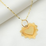 Load image into Gallery viewer, 14K Solid Gold Heart Charm. GDP556