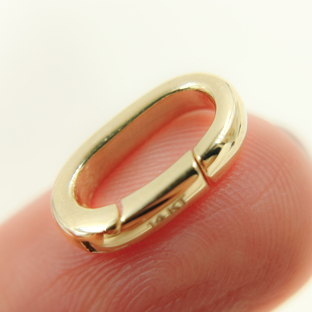 14k Solid Gold Oval Clasp. 694_14K