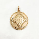 Load image into Gallery viewer, DP284. Diamond Sterling Silver Round Pendant