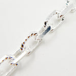 Load image into Gallery viewer, Sterling Silver Diamond Cut Rectangle Chain