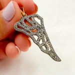 Load image into Gallery viewer, DP08. Diamond Sterling Silver Wing Pendant