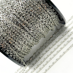 Load image into Gallery viewer, Buy Now Oxidized Sterling Silver Diamond Cut Marina Chain