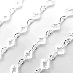 Load image into Gallery viewer, Sterling Silver Hammered Diamond Shape Link Chains