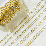 Load image into Gallery viewer, Buy Sterling Silver Flat Paperclip Chain