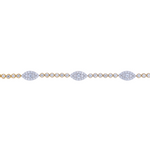 Load image into Gallery viewer, Gold Diamond Fancy Bracelet