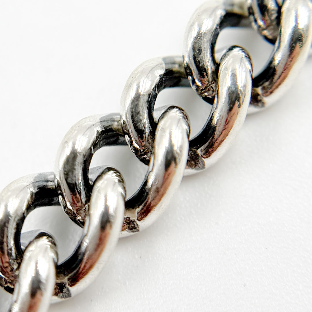 Shop Now Oxidized Sterling Silver Curb Chain