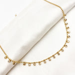 Load image into Gallery viewer, Buy Solid Gold Ball Gemstone Necklace