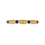 Load image into Gallery viewer, 14K Solid Gold Diamond & Blue Sapphire Ring