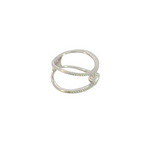 Load image into Gallery viewer, 14k Solid White Gold Diamond Ring.
