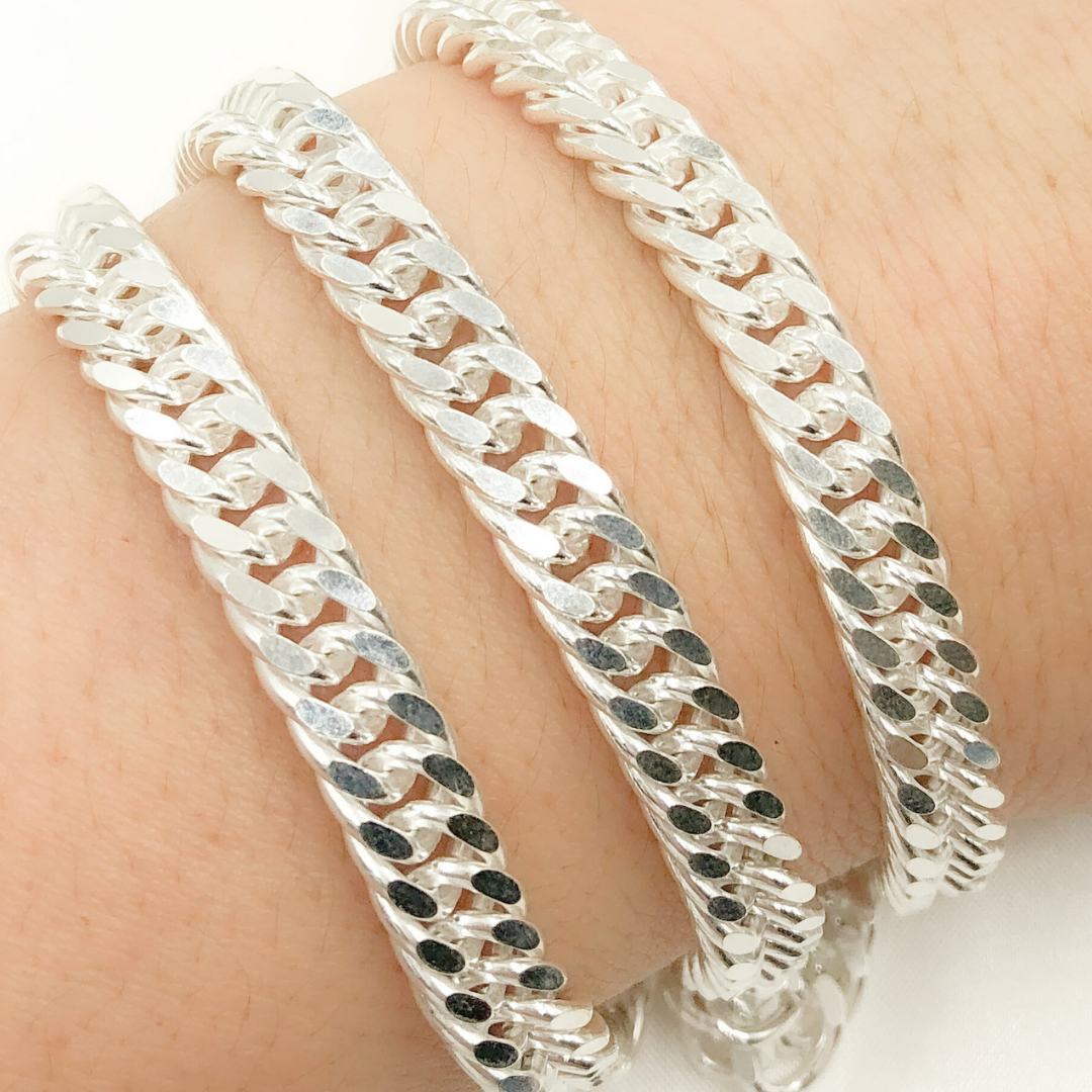 Y69SS. Sterling Silver Double Curb Chain