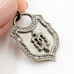 Load image into Gallery viewer, Diamond Sterling Silver Lock Pendant