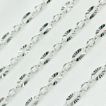 Load image into Gallery viewer, Z104SS. Sterling Silver Diamond Cut & Smooth Oval Link Chain.