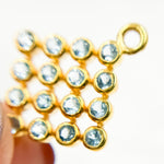 Load image into Gallery viewer, Sterling Silver Square Connector with Gemstone