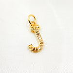 Load image into Gallery viewer, DC557. Diamond Sterling Silver Letter "J" Charm