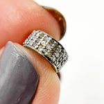 Load image into Gallery viewer, DC579. Diamond Sterling Silver Spacer Bead