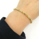 Load image into Gallery viewer, Solid Gold Rope Bracelet