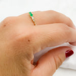 Load image into Gallery viewer, 14K Solid Gold Diamond and Gemstone Ring