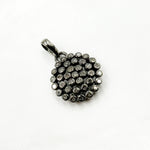 Load image into Gallery viewer, Diamond Silver Round Charm