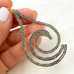 Load image into Gallery viewer, DP0161. Diamond Silver Drop Pendant