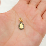 Load image into Gallery viewer, DC212. Diamond Sterling Silver Drop Charm