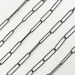 Load image into Gallery viewer, Rhodium Sterling Silver Diamond Cut Paperclip Chain