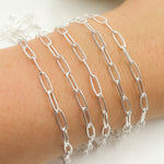 Load image into Gallery viewer, 925 Sterling Silver Hammered Paperclip Chains