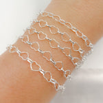 Load image into Gallery viewer, Sterling Silver Heart & Oval Link Chain