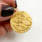 Load image into Gallery viewer, Diamond Sterling Silver Round Engraved Pendant