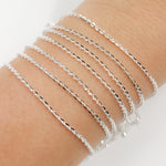 Load image into Gallery viewer, Sterling Silver Flat Cable Chain