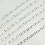 Load image into Gallery viewer, 925 Sterling Silver Flat Figaro Link Chain. Y110SS
