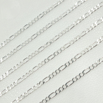 Load image into Gallery viewer, Silver Flat Figaro Link Chain